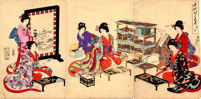 千代田之大奥 歌合 橋本(楊洲)周延画