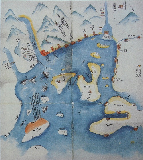 長州征討の図。