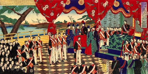 憲法発布略図